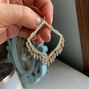 Kendra Scott gold dangling earrings